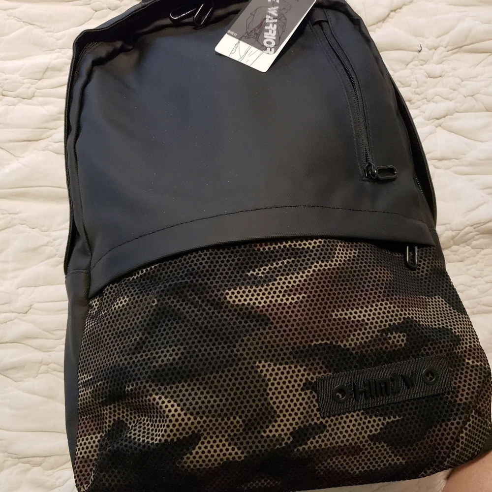 NWT Himz Warrior Camoprint Unisex Backpack/Laptop Bag, School, Work, Gym